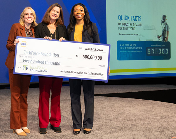 Pictured in the image is: Emily Schneider (left), Jennifer Maher (center), Sheonny Harrell (right).  